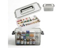 relaxdays Medizinbox aus Kunststoff Transparent