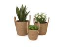 relaxdays Blumentopf im 3er Set, rund