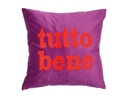 pad Kissen Letters Tutto Bene Berry Beere , 45 x 45 cm