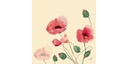 Duni Papierservietten Poppy Charm 40 cm x 40 cm, 60 Stück