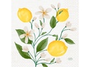 Duni Papierservietten Lemon Fiesta 33 cm x 33 cm, 250 Stück