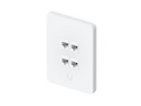 Ubiquiti Vertikal Paintable Keystone Wall Plate 4-Port, 4er-Pack