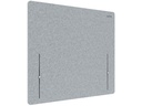 Leitz Ergo höhenverstellbare Tischtrennwand 80 x 70 cm Stoff Grau