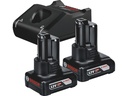 Bosch Professional Akku Starterset 2 x GBA 12 V 6.0 Ah + GAL 12 V-40