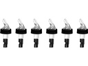 Westmark Spirituosen-Dosierer Posi Pour 5 Stück, Schwarz,  2 cl