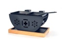 Heidi Cheese Line Cheese Line Raclette FLOWER 2p Schwarz