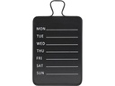 Chic Antique Planer mit Wochentagen 70 cm x 40 cm, Schwarz