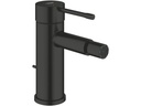 GROHE Essence New Bidetmischer Mattschwarz mit Ablaufgarnitur