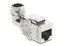 Delock Keystone-Modul RJ45 Buchse zu LSA Cat.6A 90° geschirmt