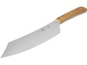 Schwertkrone BBQ-Messer Grillmesser 23 cm – olivenholz Silber/Braun