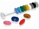 Vin Bouquet Glasmarkierer Glasmarker-Set 12 Stück, Mehrfarbig