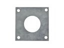 Esschert Design Schutzplatte Kohlmeise Metall Silber 7 x 7 cm