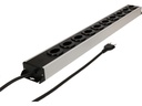 Max Hauri Steckdosenleiste Power Line 10x Typ 23 grau/schwarz 1.5m