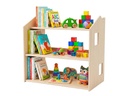 relaxdays Spielregal Holz Hellbraun 59 x 61 x 39 cm