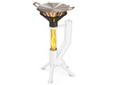 Gardenflare Grillaufsatz Grillpfanne und Glasrohr