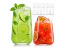 relaxdays Glas 550 ml, 12 Stück, Transparent