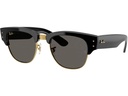 Ray-Ban Sonnenbrille Mega Clubmaster Schwarz/Gold