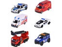 Majorette Rescue 3 Pieces Set, 2-sort. Metall, Kunststoff, 3-Teile