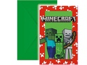 We fiesta Party Einladungskarte Minecraft 6 Stück