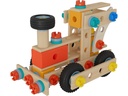 Eichhorn Bausteinmodell Lokomotive Holz, 93-teilig