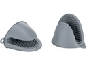 Wenko Silikon-Topfhandschuhe Emma mini, 2er-Set Grau