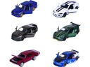 Majorette Showroom Deluxe Cars, 6-sort. 1:64 Metall