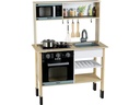 Klein-Toys Spielküche Miele Holz MDF midi weiss Kochfeld Sound Licht