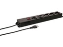Max Hauri Steckdosenleiste Power Line 5x Typ 13 sw/sw Schalter 1.5m