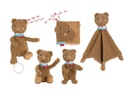 fehn Geschenkset «Bär Fred» mit Spieluhr, Schmusetuch, Stoffbuch