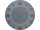 Kare Wanduhr Leonardo, Grau / Gold