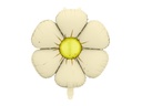 Partydeco Folienballon Gänseblümchen 4 Stk Beige/Crème