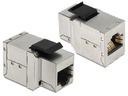 Delock Keystone-Modul RJ45 Buchse zu RJ45 Buchse Cat.6 Geschirmt