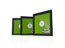 Glorious Vinyl Frame Set 3-teilig, Kunststoff, Schwarz