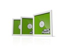 Glorious Vinyl Frame 12 Zoll 3er-Set Weiss Kunststoff