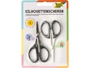 Folia Silhouettenscheren 2er-Set Metall Kunststoff