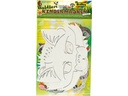 Folia Kindermasken WALDTIERE Waldtiere aus Karton weiss