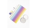 Folia Regenbogenlaterne DIY-Kit inkl. LED-Licht, ca. 15 x 22 cm