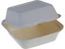 belesse nature Burger Box Zuckerrohr weiss 50 Stück