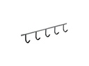 HETTICH Hakenleiste 350 x 52 x 35 mm schwarz