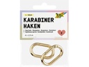 Folia Karabinerhaken L 4.1 x 2.5 cm Gold 2 Stück