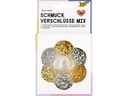 Folia Schmuckverschlüsse Mix gold-silberfarben 961 Teile