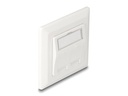 Delock Montageset Keystone 2 Port Anschlussdose