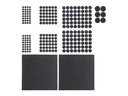 relaxdays Filzgleiter Filzgleiter Set selbstklebend Schwarz 240er Pack