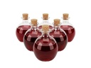 relaxdays Glasfläschchen 260 ml, 6 Stück
