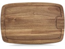 Zeller Present Schneidebrett Akazie mit Saftrille 26 cm  x 40 cm