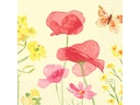 Duni Papierservietten Poppy Field 24 cm x 24 cm, 50 Stück