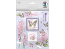 URSUS Papierkollektion 18 Blatt mit 3D-Stickern Lila