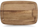 Zeller Present Schneidebrett Akazie mit Saftrille 21 cm  x 32 cm