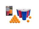 Sombo Partyaccessoire Trinkspiel Fun Pong 24 Becher, 12 Bälle