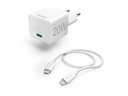 Hama Ladegerät Lightning Ladekabel, PD 20 W, 1 m, weiss